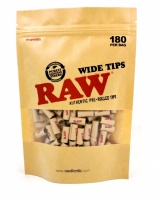 RAW Pre-Rolled WIDE Tips - Bag of 180